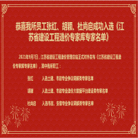 恭喜我所員工張紅、胡穎、杜尚啟成功入選《江蘇省建設(shè)工程造價(jià)專家?guī)鞂＜颐麊巍?/></a>
				<h3><a href=